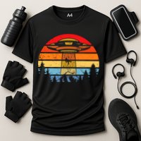 Funny Alien Yeti Bigfoot UFO Plus Size Performance Shirt