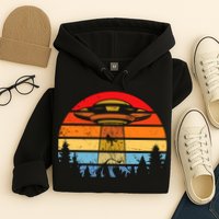 Funny Alien Yeti Bigfoot UFO Plus Size Hoodie