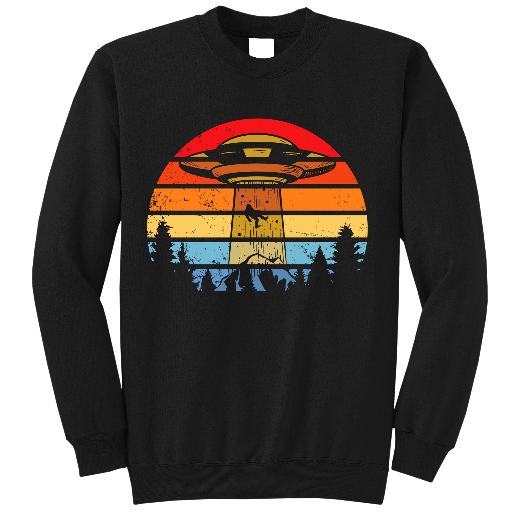 Funny Alien Yeti Bigfoot UFO Plus Size Sweatshirt