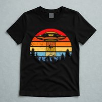 Funny Alien Yeti Bigfoot UFO Plus Size T-Shirt