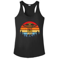 Funny Alien Yeti Bigfoot UFO Plus Size Ladies PosiCharge Competitor Racerback Tank