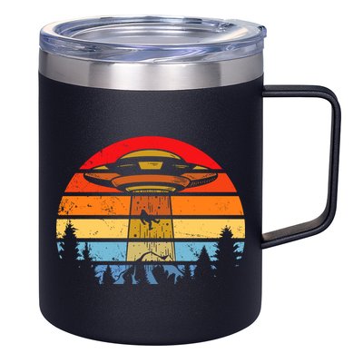 Funny Alien Yeti Bigfoot UFO Plus Size 12oz Stainless Steel Coffee Mug