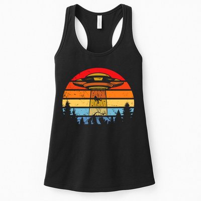 Funny Alien Yeti Bigfoot UFO Plus Size Womens Tank Top