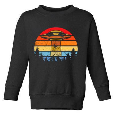 Funny Alien Yeti Bigfoot UFO Plus Size Toddler Sweatshirt