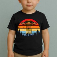 Funny Alien Yeti Bigfoot UFO Plus Size Toddler T-Shirt