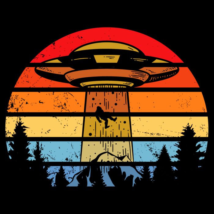 Funny Alien Yeti Bigfoot UFO Plus Size Toddler T-Shirt