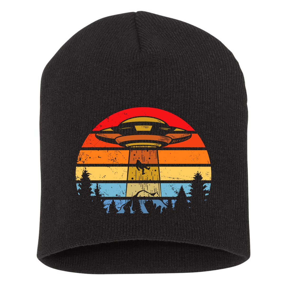 Funny Alien Yeti Bigfoot UFO Plus Size Short Acrylic Beanie