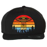 Funny Alien Yeti Bigfoot UFO Plus Size Wool Snapback Cap