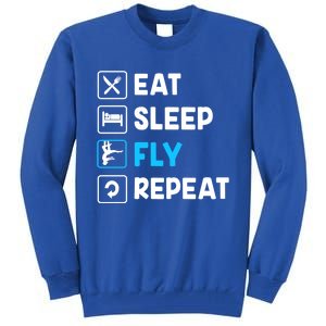 Funny Aerial Yoga Eat Sleep Fly Repeat Gift Tall Sweatshirt