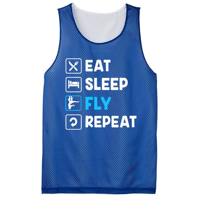 Funny Aerial Yoga Eat Sleep Fly Repeat Gift Mesh Reversible Basketball Jersey Tank