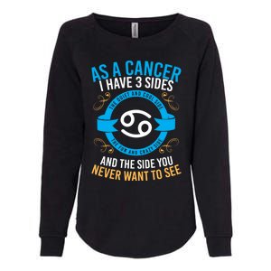 Funny Astrology Zodiac Sign Cancer Gift Womens California Wash Sweatshirt