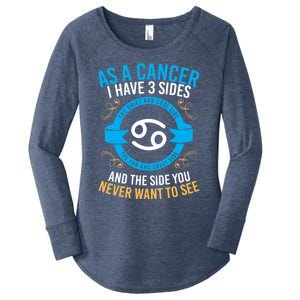 Funny Astrology Zodiac Sign Cancer Gift Women's Perfect Tri Tunic Long Sleeve Shirt