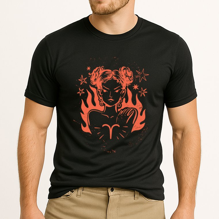 Female Aries Zodiac Cooling Performance Crew T-Shirt