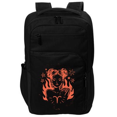 Female Aries Zodiac Impact Tech Backpack