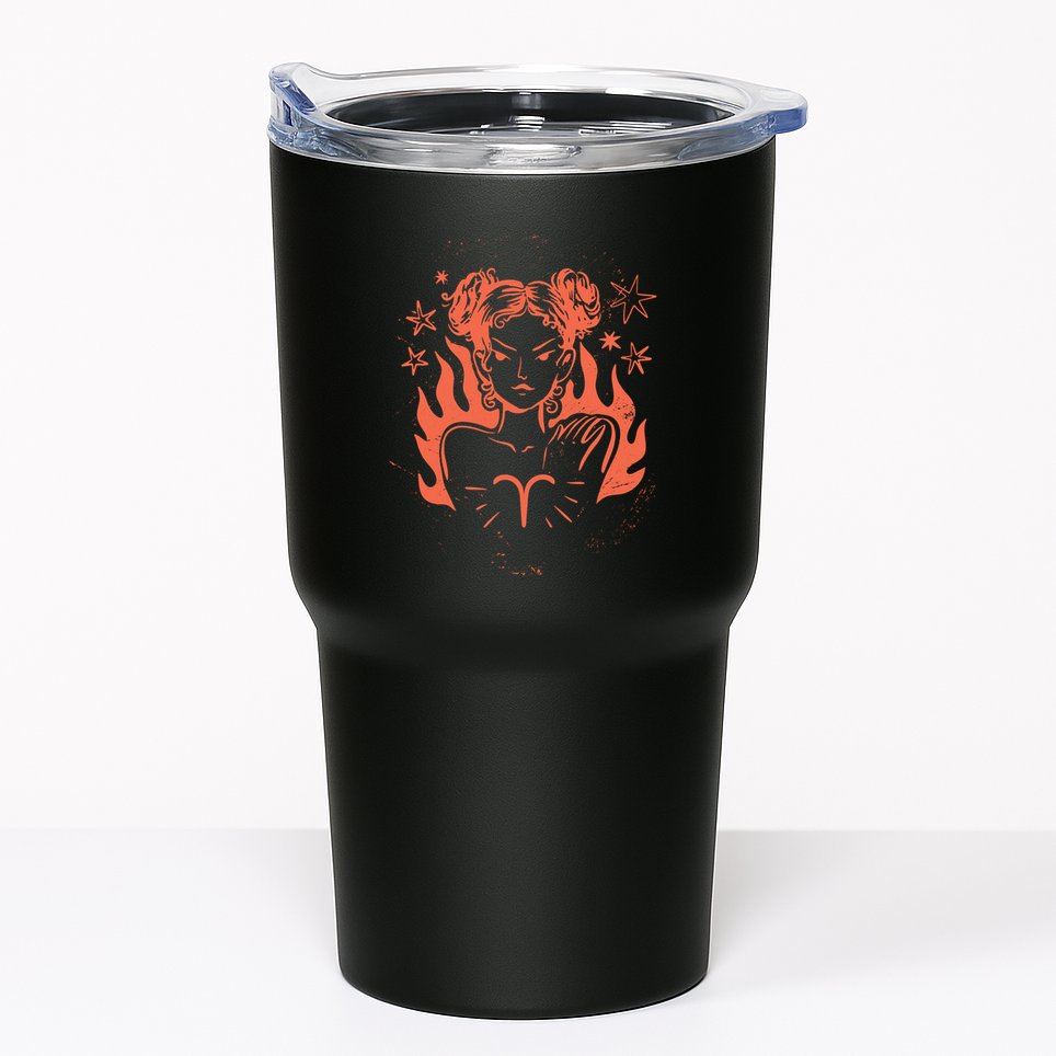 Female Aries Zodiac Tumbler