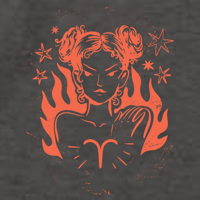 Female Aries Zodiac Vector Backpack