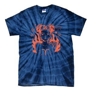 Female Aries Zodiac Tie-Dye T-Shirt