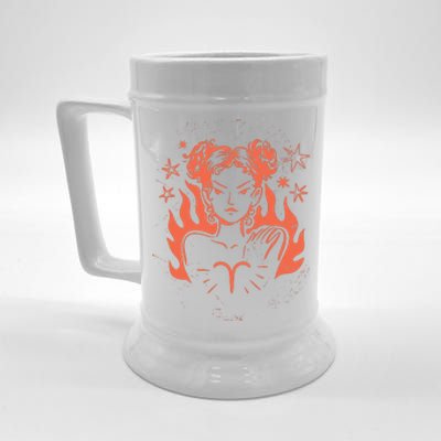 Female Aries Zodiac Beer Stein