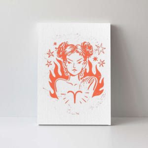 Female Aries Zodiac Canvas