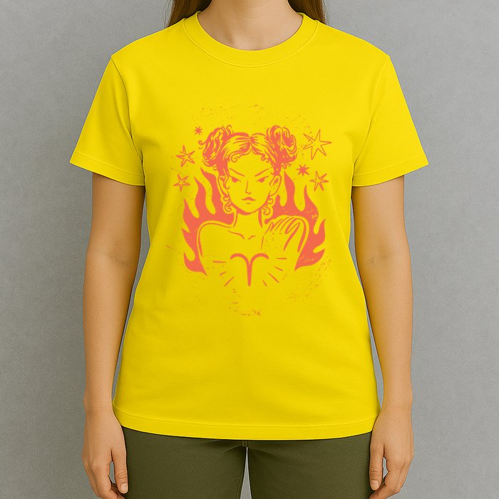 Female Aries Zodiac T-Shirt