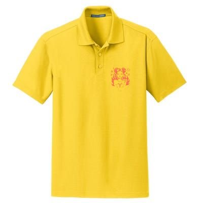 Female Aries Zodiac Dry Zone Grid Polo