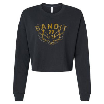 Funny Bandit 1977 Family Distressed Cropped Pullover Crew