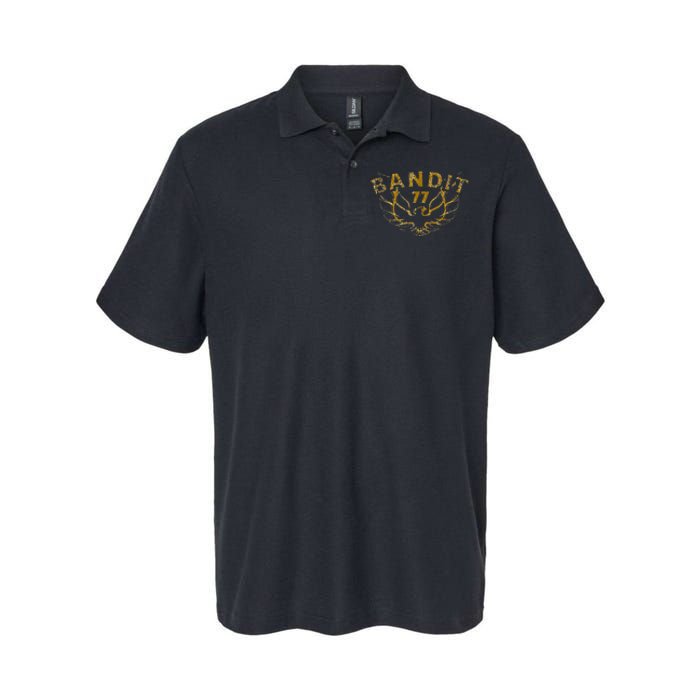 Funny Bandit 1977 Family Distressed Softstyle Adult Sport Polo