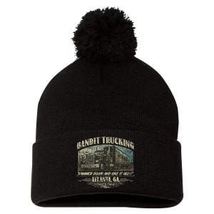 Funny Bandit 1977 Family Distressed Pom Pom 12in Knit Beanie