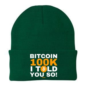 Fomo21 Bitcoin 100k I Told You So Knit Cap Winter Beanie