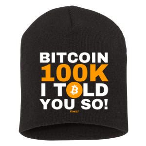 Fomo21 Bitcoin 100k I Told You So Short Acrylic Beanie