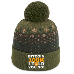 Fomo21 Bitcoin 100k I Told You So The Baniff Cuffed Pom Beanie