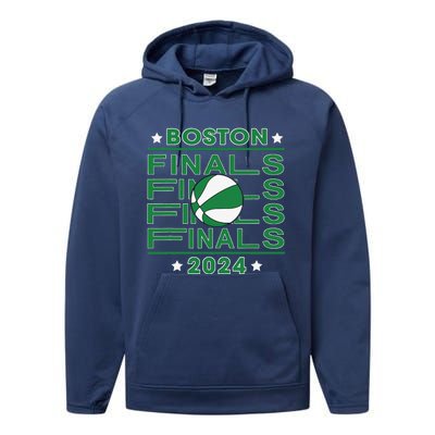 Finals Boston 2024 Designs Performance Fleece Hoodie