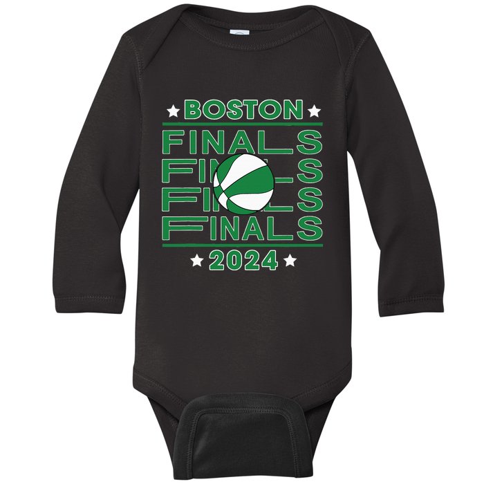 Finals Boston 2024 Designs Baby Long Sleeve Bodysuit