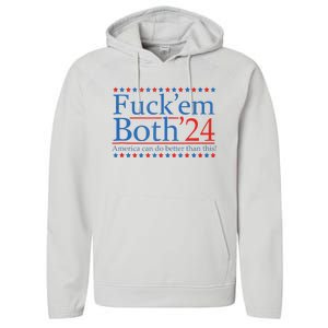 Fuckem Both 24 America Can Do Better Than This Performance Fleece Hoodie