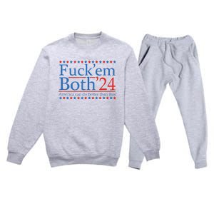 Fuckem Both 24 America Can Do Better Than This Premium Crewneck Sweatsuit Set