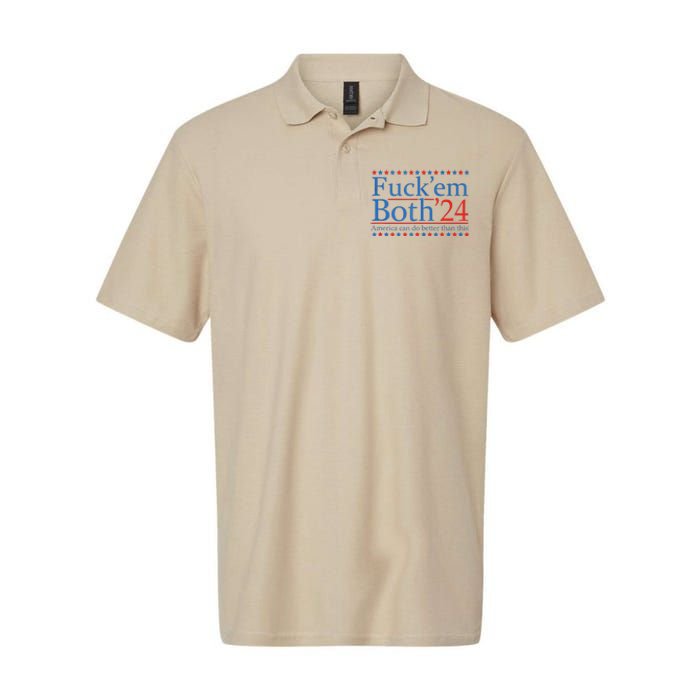 Fuckem Both 24 America Can Do Better Than This Softstyle Adult Sport Polo