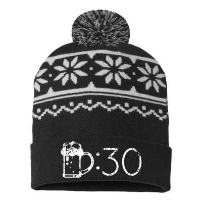 Funny Beer 30 For Beer Drinkers Gift USA-Made Snowflake Beanie