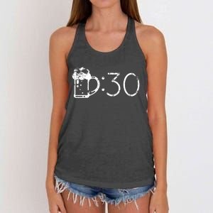 Funny Beer 30 For Beer Drinkers Gift Women's Knotted Racerback Tank