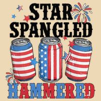 Funny Beer 4th Of July Tee Getting Star Spangled Hammered Drawstring Bag