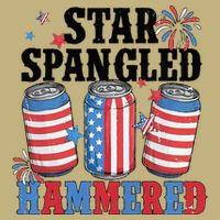 Funny Beer 4th Of July Tee Getting Star Spangled Hammered Performance Shirt