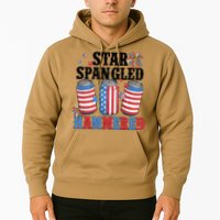 Funny Beer 4th Of July Tee Getting Star Spangled Hammered Hoodie