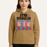 Funny Beer 4th Of July Tee Getting Star Spangled Hammered Hoodie