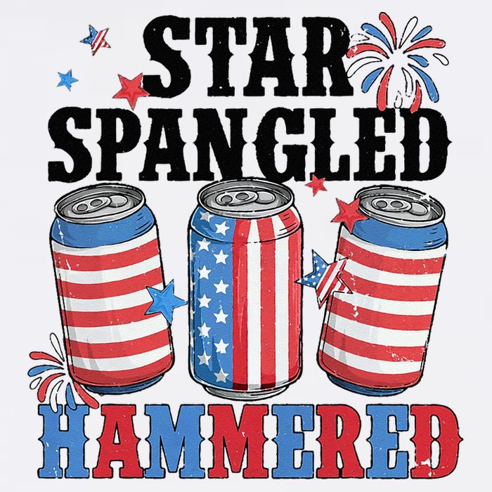 Funny Beer 4th Of July Tee Getting Star Spangled Hammered Sustainable Bucket Hat