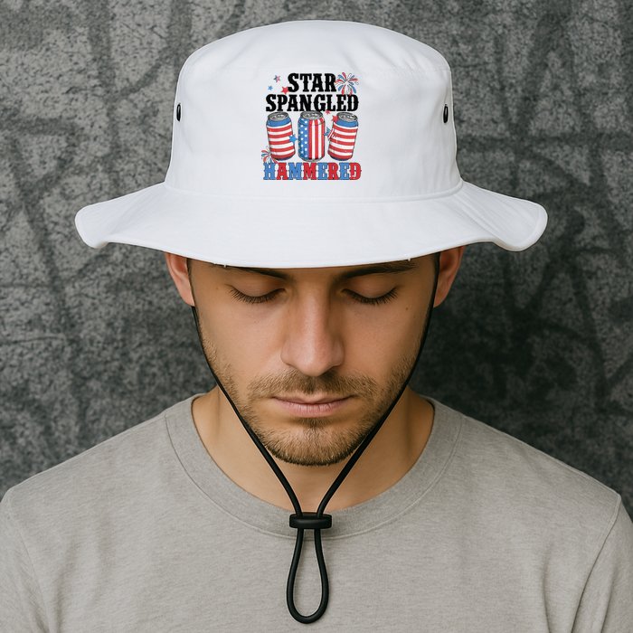 Funny Beer 4th Of July Tee Getting Star Spangled Hammered Bucket Hat