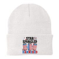 Funny Beer 4th Of July Tee Getting Star Spangled Hammered Beanie