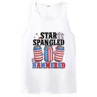 Funny Beer 4th Of July Tee Getting Star Spangled Hammered PosiCharge Competitor Tank