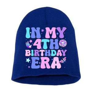 Four Bday 4 Year Old Short Acrylic Beanie