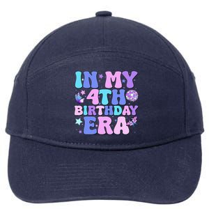 Four Bday 4 Year Old 7-Panel Snapback Hat