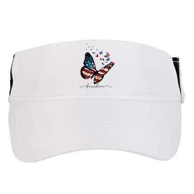 Freedom Butterfly 4th Of July Adult Drive Performance Visor