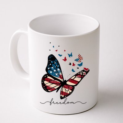 Freedom Butterfly 4th Of July Mug